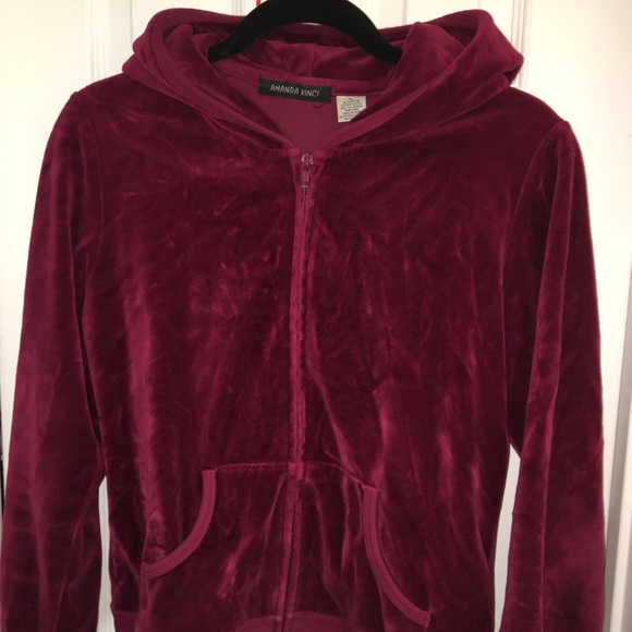 Amanda Vinci Wine Hoodie - Picture 1 of 4